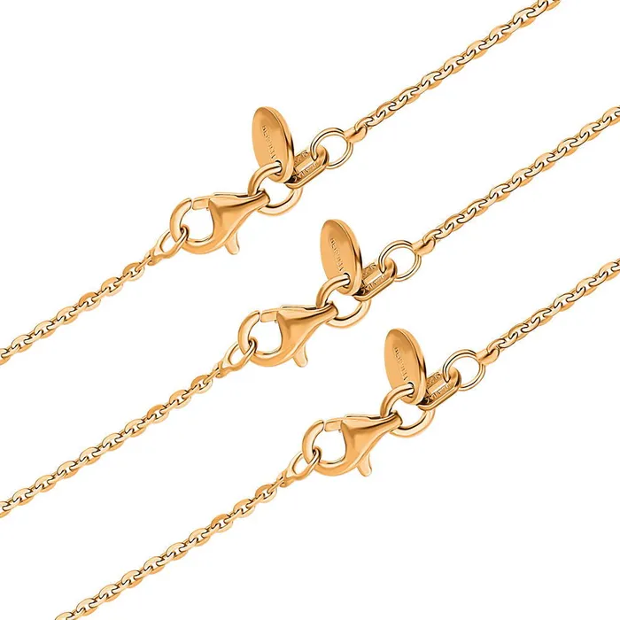 BERRICLE Necklaces Italian Rolo Chain Necklace in Sterling Silver 3 Piece