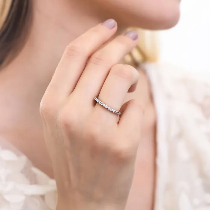 BERRICLE Solitaire EastWest 55ct Oval CZ Ring Set in Sterling Silver Rings
