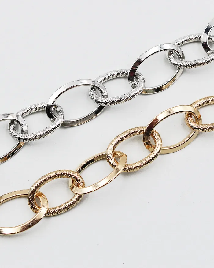 Bracelets check052022 Metal Chain Link Bracelet