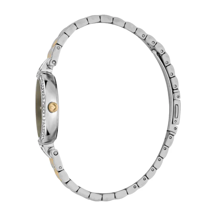 Bracelets Just Cavalli Just Cavalli Women Watch Silver Color Case Black Dial Two Tone Silver Gold Color Stainless Steel Metal Bracelet Bracelets Just Cavalli Just Cavalli Women Watch Silver Color Case Black Dial Two Tone Silver Gold Color Stainless Steel Metal Bracelet