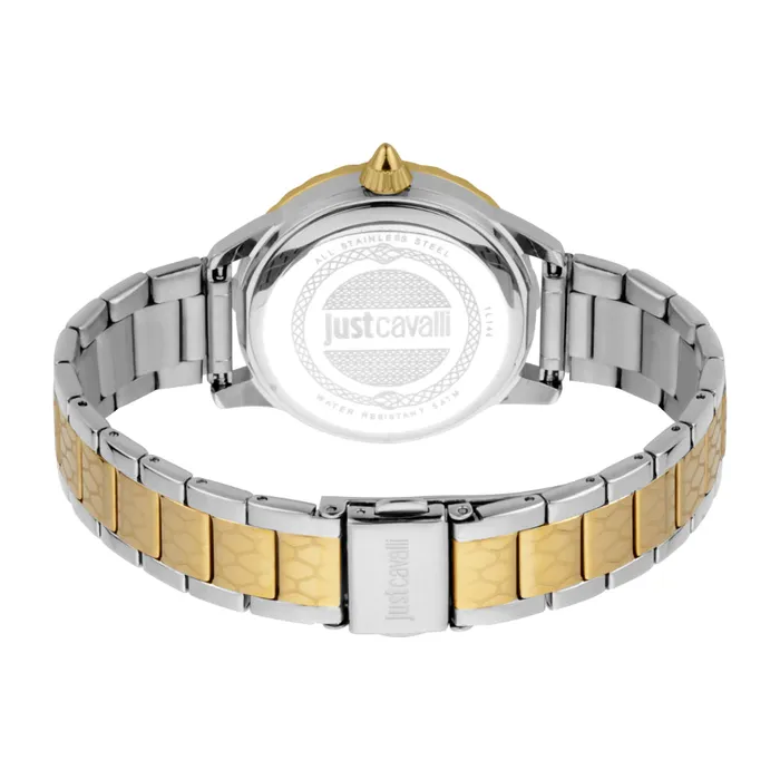 Bracelets Just Cavalli Just Cavalli Women Watch Two Tone Silver Gold Color Case Black Dial Two Tone Silver Gold Color Stainless Steel Metal Bracelet Bracelets Just Cavalli Just Cavalli Women Watch Two Tone Silver Gold Color Case Black Dial Two Tone Silver Gold Color Stainless Steel Metal Bracelet