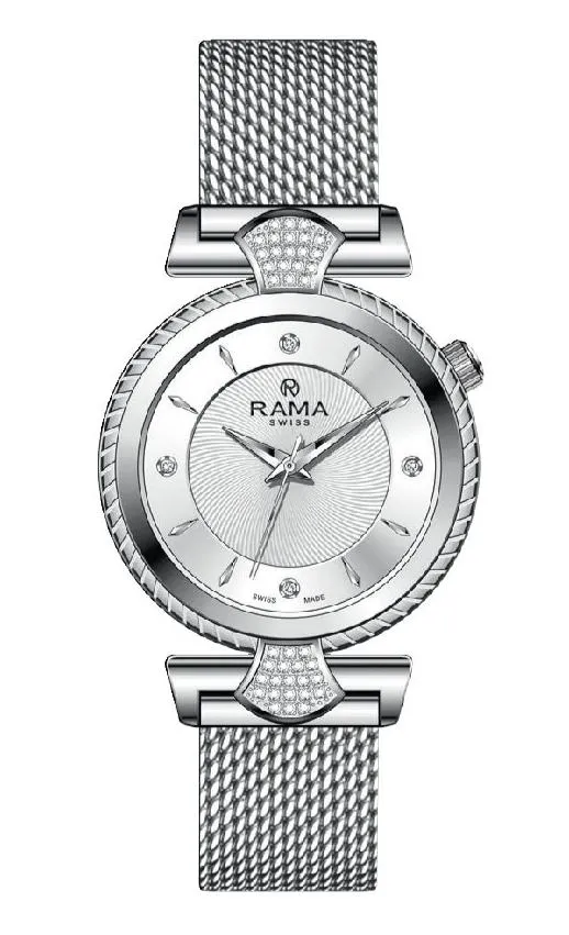 Bracelets Rama Rama Ladies Stainless Steel Mesh Bracelet Quartz Watch