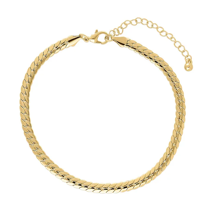 Bracelets Wheat Chain Anklet Ankle Bracelet in Base Metal BERRICLE