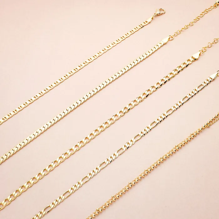 Bracelets Wheat Chain Anklet Ankle Bracelet in Base Metal BERRICLE