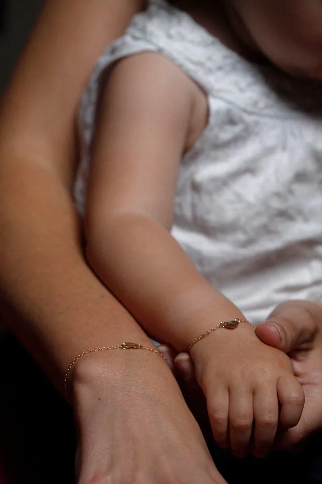 Capucinne Bracelets Mother Daughter Bracelet Set Initial Bracelet