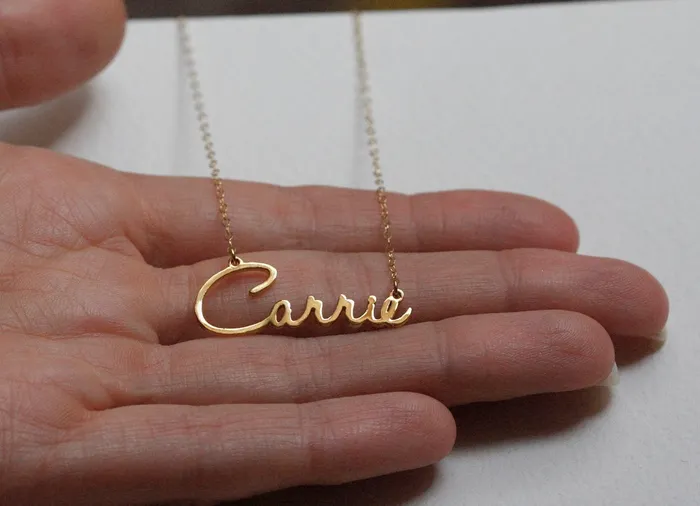 capucinne Necklaces Customizable Bridesmaid Name Necklace