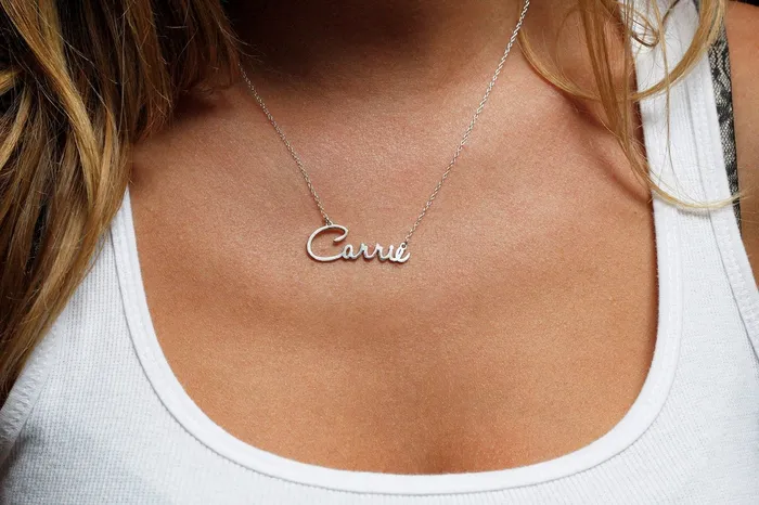 capucinne Necklaces Customizable Bridesmaid Name Necklace