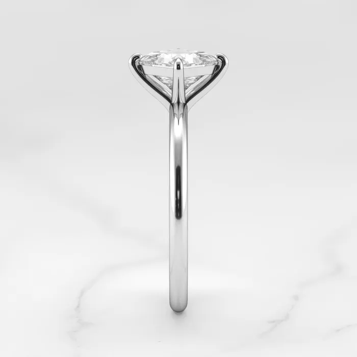 Capucinne Princess Solitaire Diamond Ring Rings