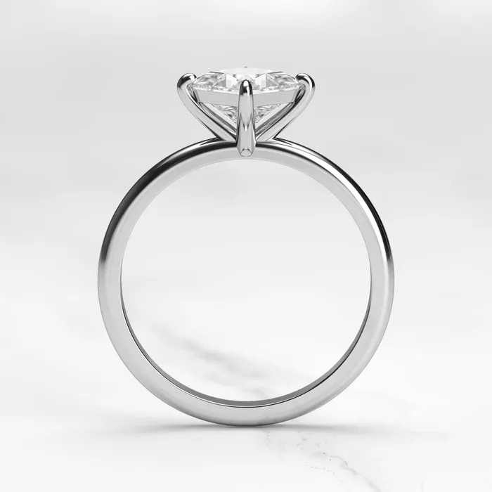 Capucinne Princess Solitaire Diamond Ring Rings