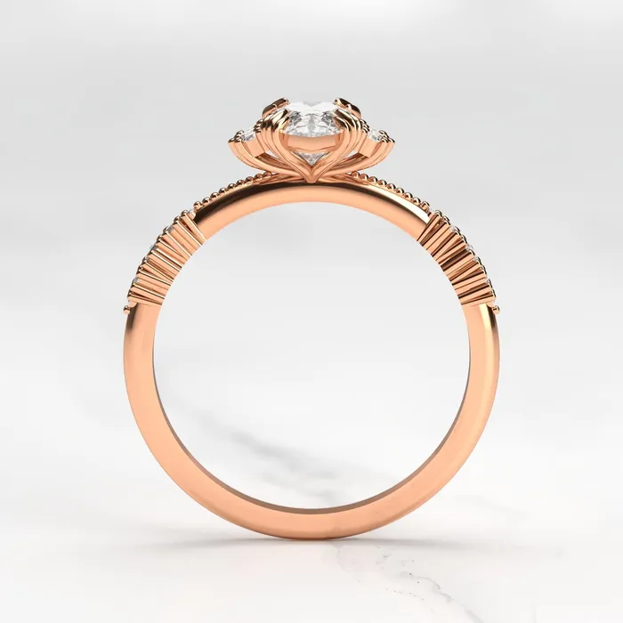 Capucinne Rings Marquise Cluster Diamond Ring