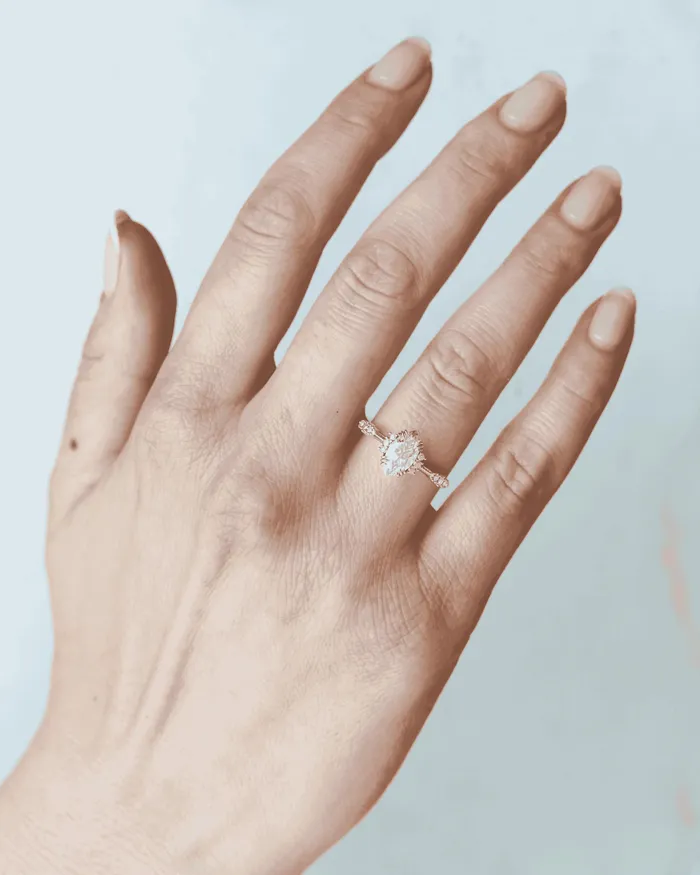 Capucinne Rings Marquise Cluster Diamond Ring
