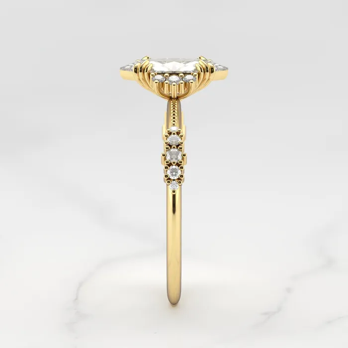 Capucinne Rings Marquise Cluster Diamond Ring