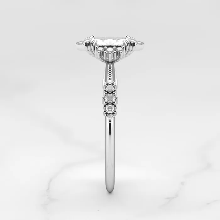 Capucinne Rings Marquise Cluster Diamond Ring