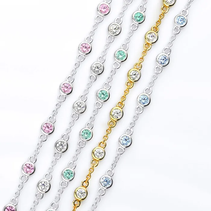 CZ by Yard Station Bracelet in Sterling Silver BERRICLE Bracelets