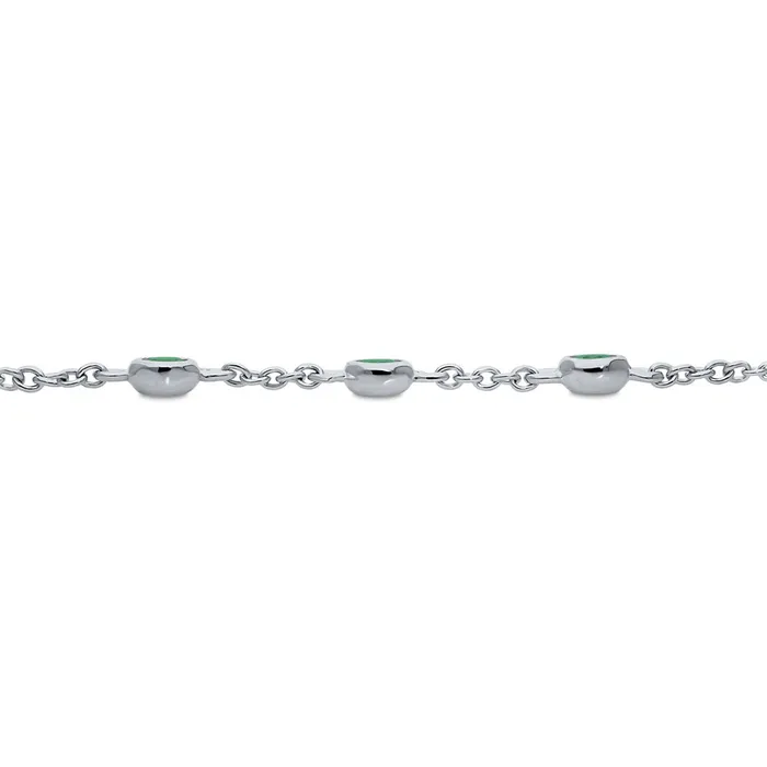 CZ by Yard Station Bracelet in Sterling Silver BERRICLE Bracelets