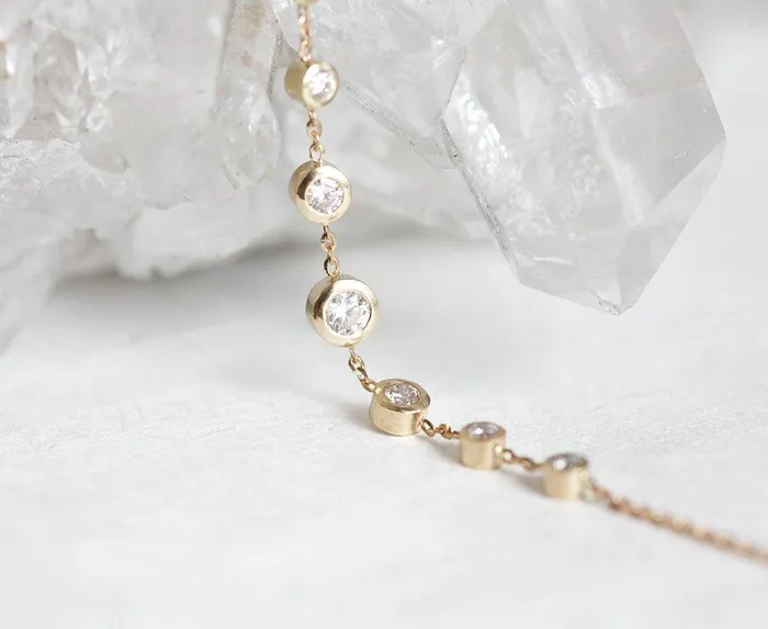 Diamond Choker Gold Choker Necklace Capucinne Necklaces