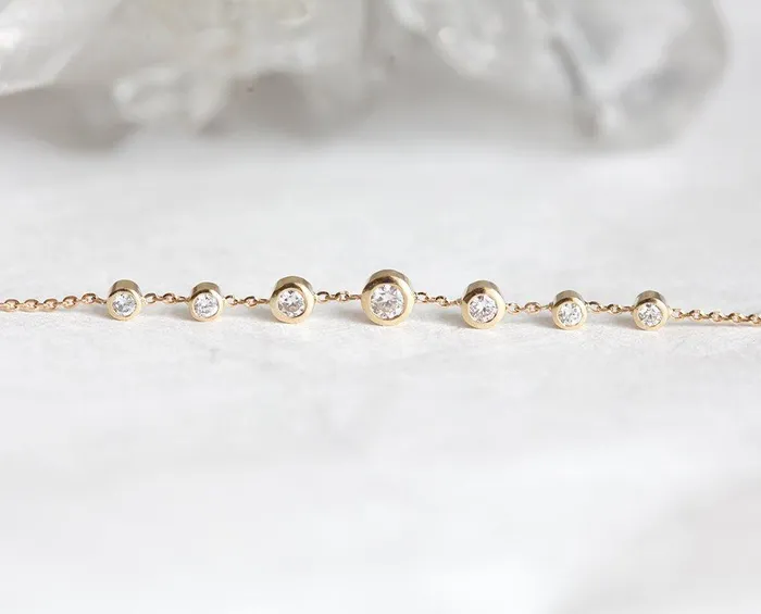 Diamond Choker Gold Choker Necklace Capucinne Necklaces