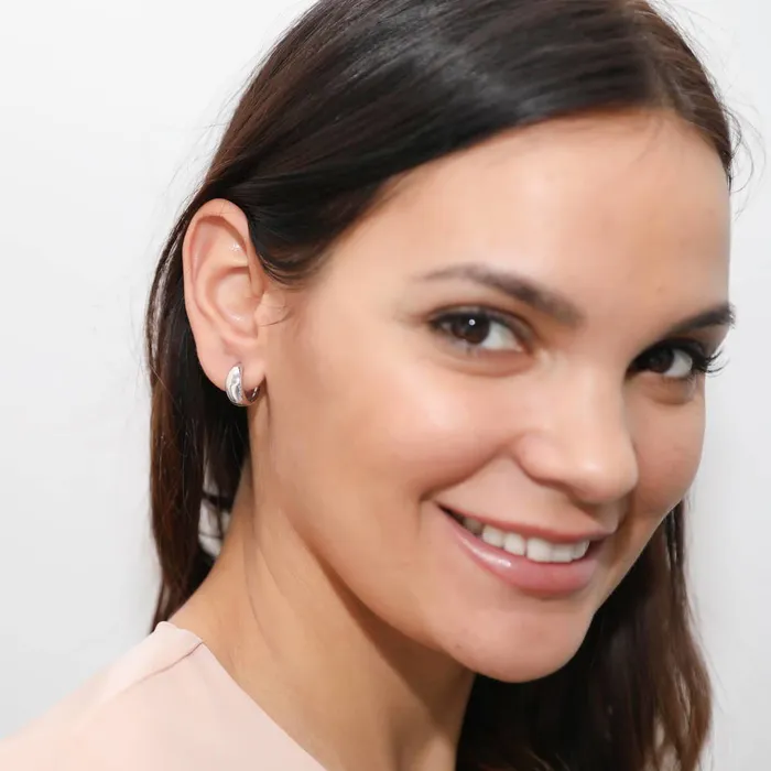 Dome Small Huggie Earrings in Sterling Silver 055 BERRICLE Earrings