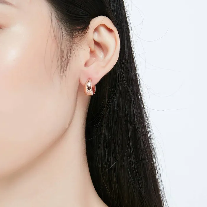 Dome Small Huggie Earrings in Sterling Silver 055 BERRICLE Earrings