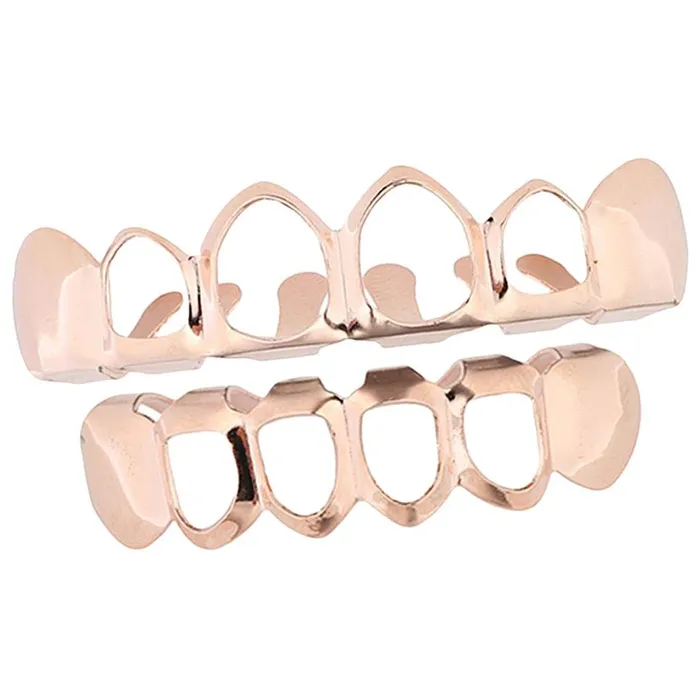 Dropshipped via Social Commerce Network PreStyled Sets Loom Tree 18K Grills 6 Fang Top Bottom Teeth Grill Set Halloween Cosplay Rose Gold Dropshipped via Social Commerce Network PreStyled Sets Loom Tree 18K Grills 6 Fang Top Bottom Teeth Grill Set Halloween Cosplay Rose Gold