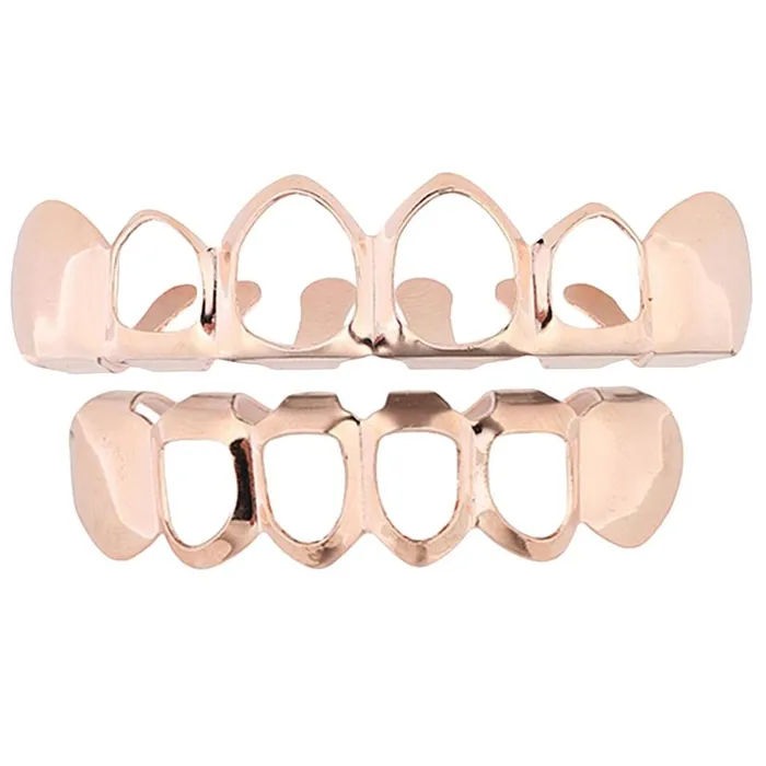 Dropshipped via Social Commerce Network PreStyled Sets Loom Tree 18K Grills 6 Fang Top Bottom Teeth Grill Set Halloween Cosplay Rose Gold Dropshipped via Social Commerce Network PreStyled Sets Loom Tree 18K Grills 6 Fang Top Bottom Teeth Grill Set Halloween Cosplay Rose Gold