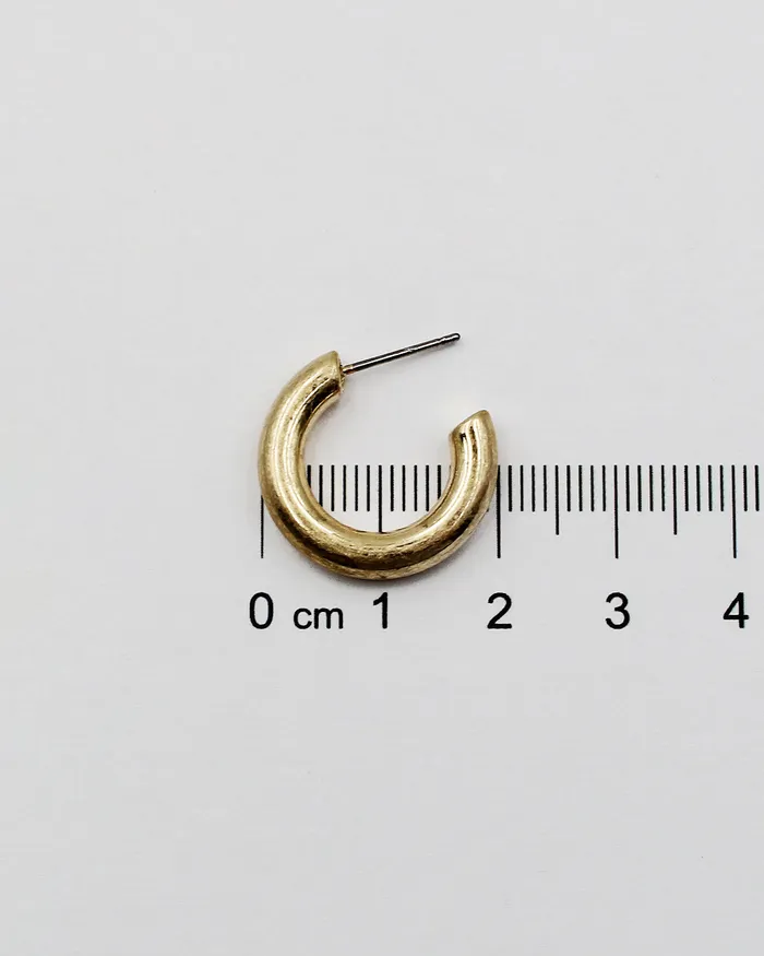 Earrings check050322 20mm Matt Metal Hoop Earrings Earrings check050322 20mm Matt Metal Hoop Earrings