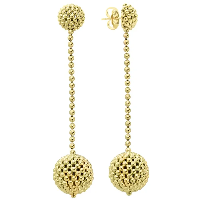 Earrings LAGOS Caviar Gold 18K Gold Caviar Ball Drop Earrings