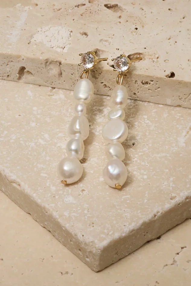 Earrings Selena Pearl Drops Untamed Petals Earrings Selena Pearl Drops Untamed Petals