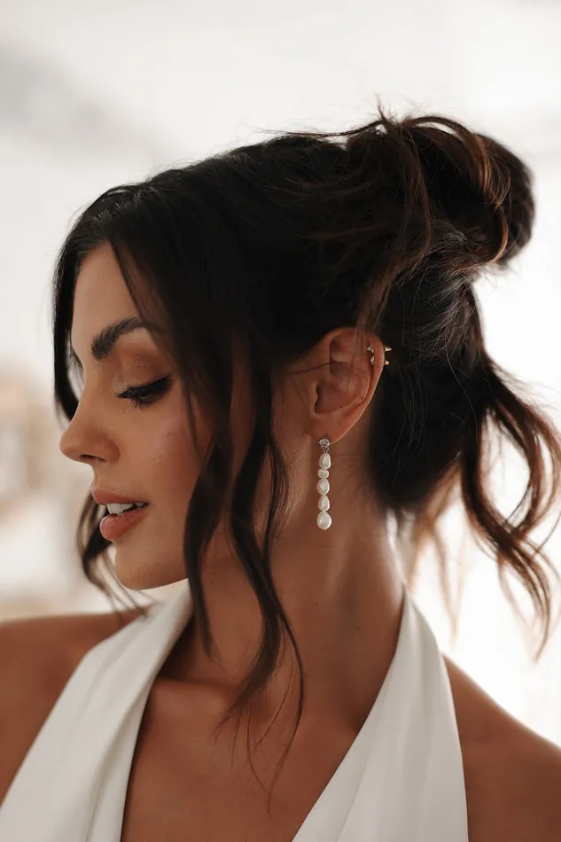 Earrings Selena Pearl Drops Untamed Petals Earrings Selena Pearl Drops Untamed Petals