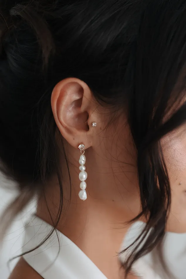 Earrings Selena Pearl Drops Untamed Petals Earrings Selena Pearl Drops Untamed Petals