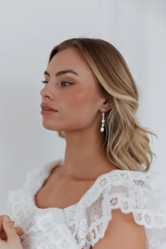 Earrings Selena Pearl Drops Untamed Petals Earrings Selena Pearl Drops Untamed Petals