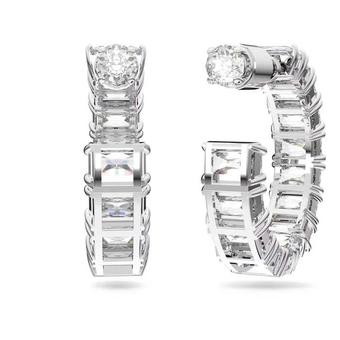 Earrings Swarovski Millenia hoop Earrings Octagon cut White Rhodium plated Swarovski Earrings Swarovski Millenia hoop Earrings Octagon cut White Rhodium plated Swarovski
