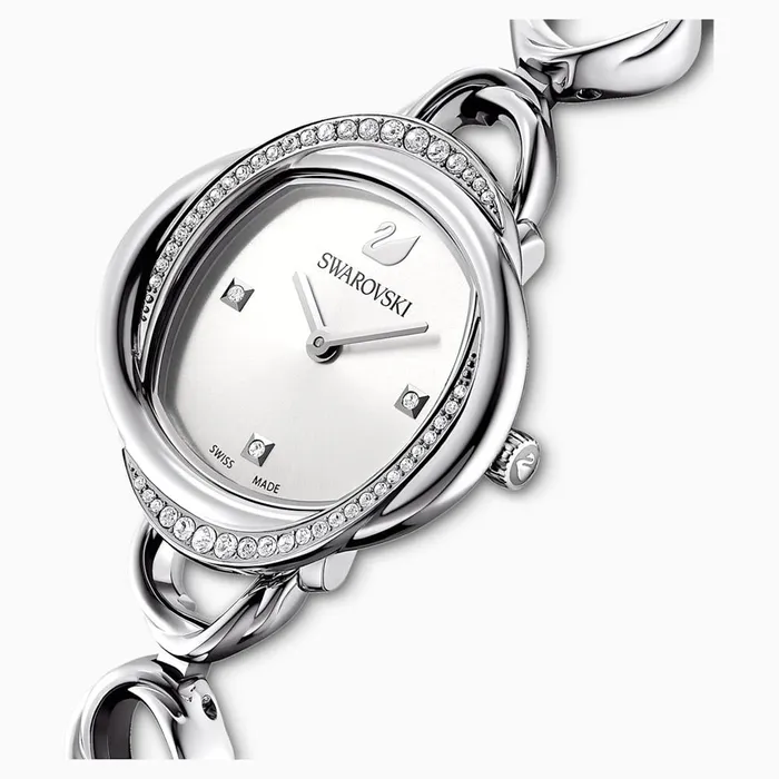 Earrings Swarovski Swarovski Crystal Flower Watch Silver Tone Stainless Steel One Size Earrings Swarovski Swarovski Crystal Flower Watch Silver Tone Stainless Steel One Size