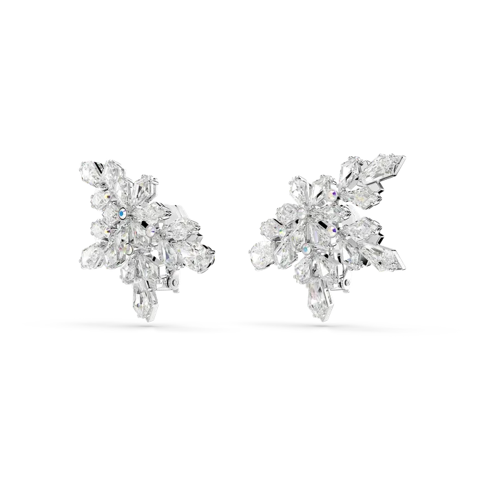 Earrings Swarovski Swarovski Idyllia Clip Earrings Mixed Cuts Half Snowflake White Rhodium Plated Earrings Swarovski Swarovski Idyllia Clip Earrings Mixed Cuts Half Snowflake White Rhodium Plated