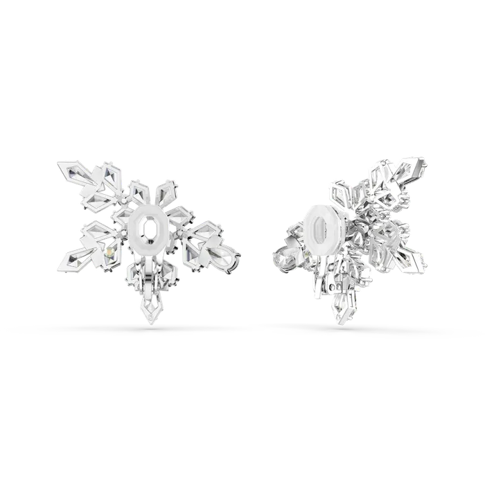 Earrings Swarovski Swarovski Idyllia Clip Earrings Mixed Cuts Half Snowflake White Rhodium Plated Earrings Swarovski Swarovski Idyllia Clip Earrings Mixed Cuts Half Snowflake White Rhodium Plated