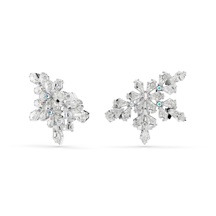 Earrings Swarovski Swarovski Idyllia Clip Earrings Mixed Cuts Half Snowflake White Rhodium Plated Earrings Swarovski Swarovski Idyllia Clip Earrings Mixed Cuts Half Snowflake White Rhodium Plated