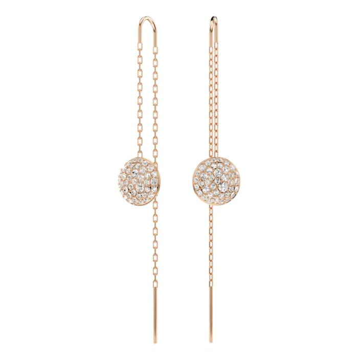 Earrings Swarovski Swarovski Meteora Set Necklace and Earrings White Rose goldtone plated Earrings Swarovski Swarovski Meteora Set Necklace and Earrings White Rose goldtone plated