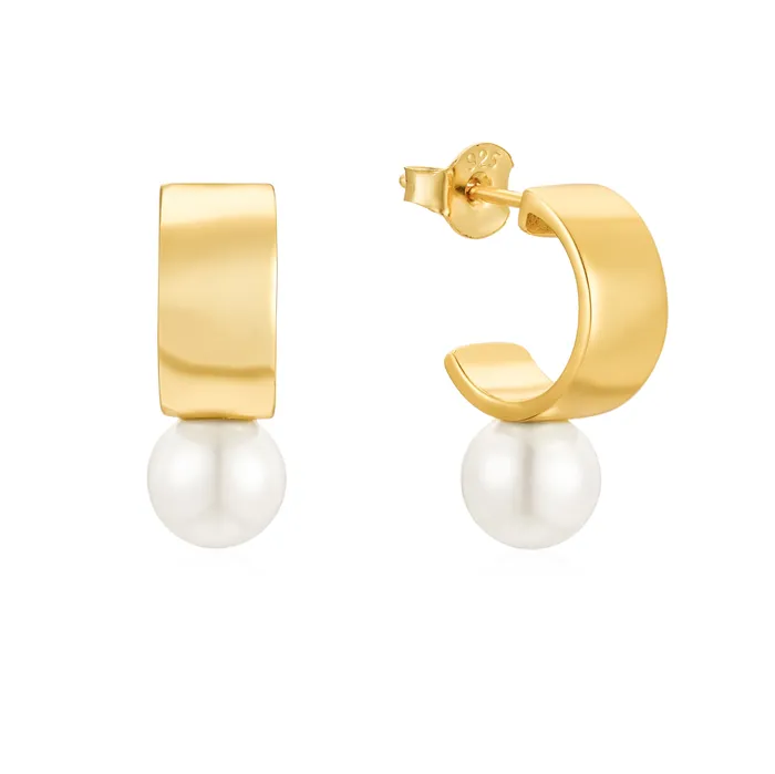 Earrings Untamed Petals Leah Pearl Studs Earrings Untamed Petals Leah Pearl Studs