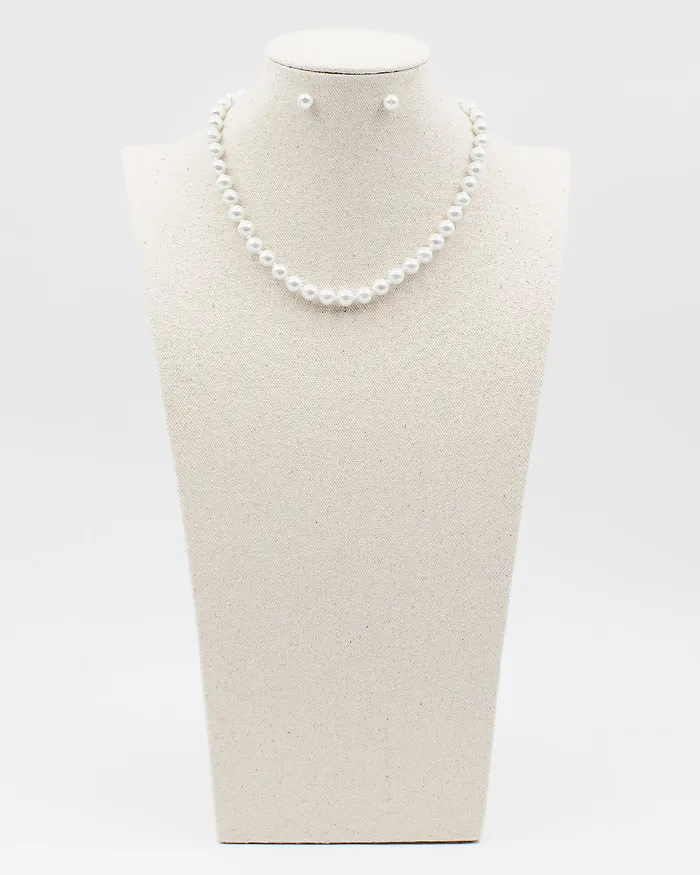 Earrings UPDATEDQ42024 18L Classic Strand with Matching Stud Earrings