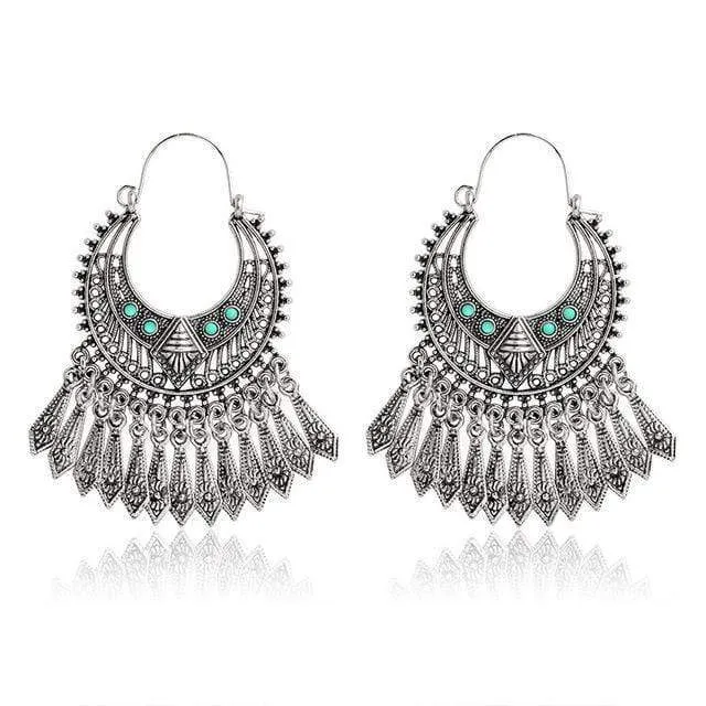 Ethnic Tasseled Drop Earrings WickedAF Earrings