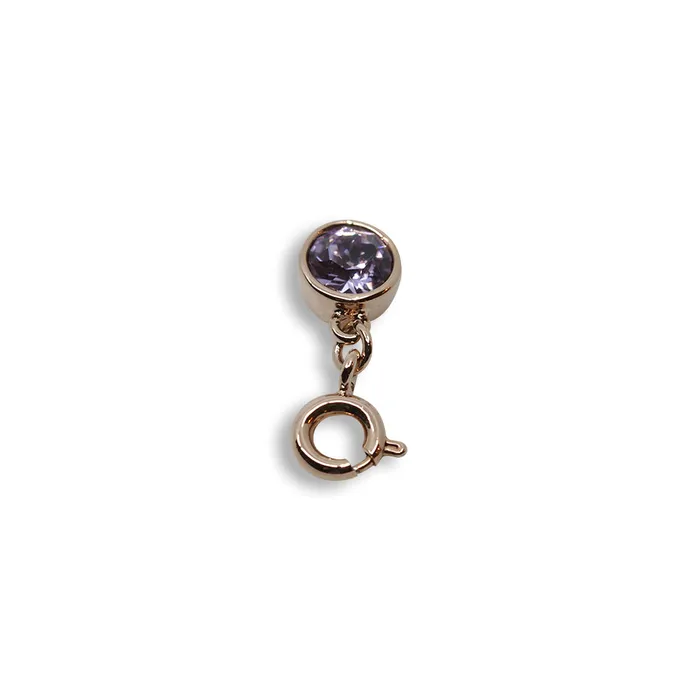 Ferre Milano Ferre Milano Pendant Ip Rosegold With Purple Stone Necklaces Ferre Milano Ferre Milano Pendant Ip Rosegold With Purple Stone Necklaces