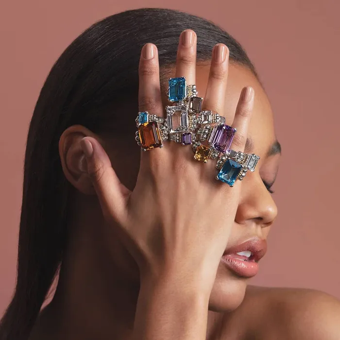 Glacier Small EmeraldCut Citrine Ring LAGOS Rings Glacier Small EmeraldCut Citrine Ring LAGOS Rings