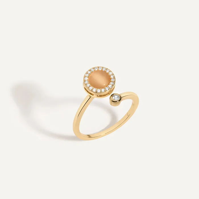 Hearts Valley Jewelry Rings Moonstone Meditation Ring