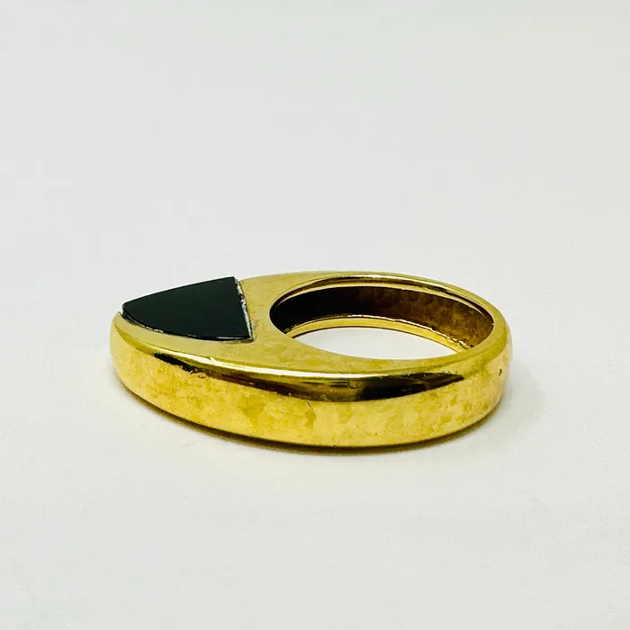 Henry Dunay Henry Dunay 18K Gold Ring with Onyx Rings