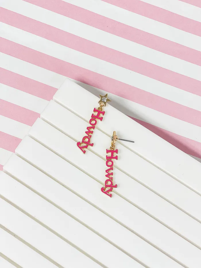 Howdy Star Dangle Earrings Prep Obsessed ESS Earrings