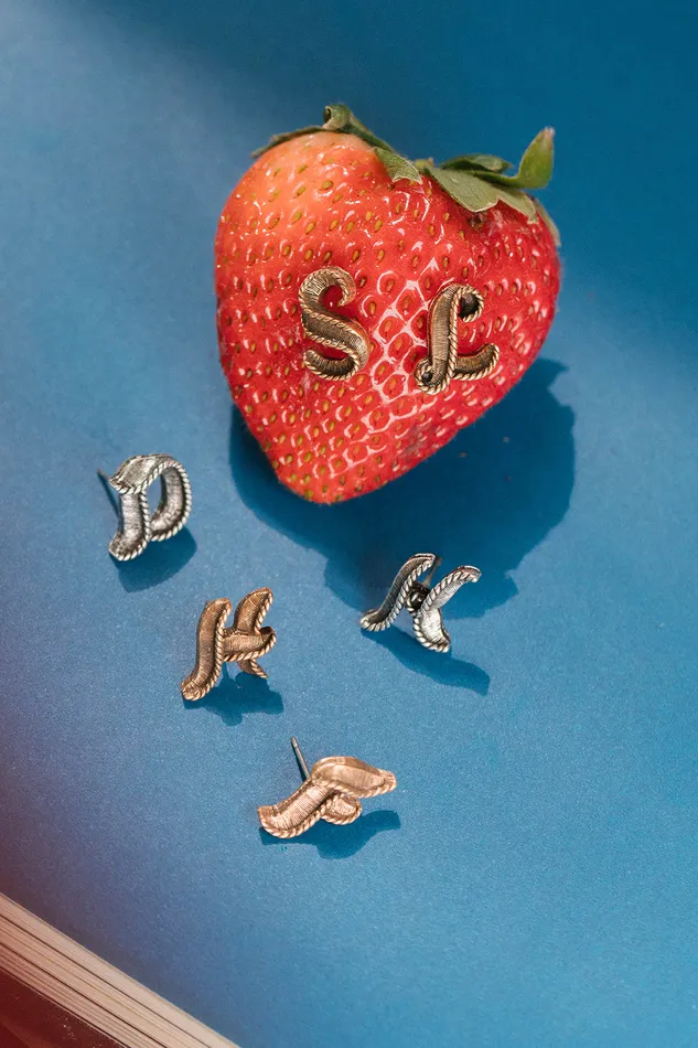 Initial Here Single Post Earring Air Anchor Earrings