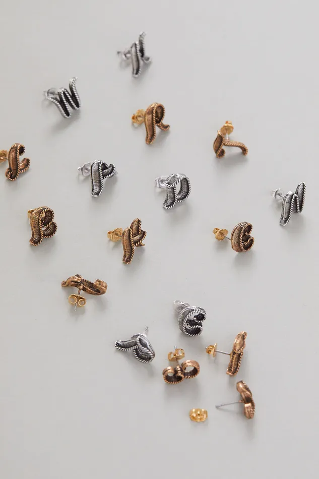 Initial Here Single Post Earring Air Anchor Earrings