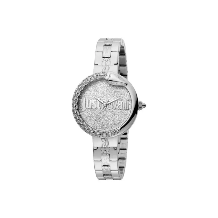 Just Cavalli Ladies Watch Silver Color Case With Glitters Dial Silver Color Bracelet Just Cavalli Bracelets Just Cavalli Ladies Watch Silver Color Case With Glitters Dial Silver Color Bracelet Just Cavalli Bracelets