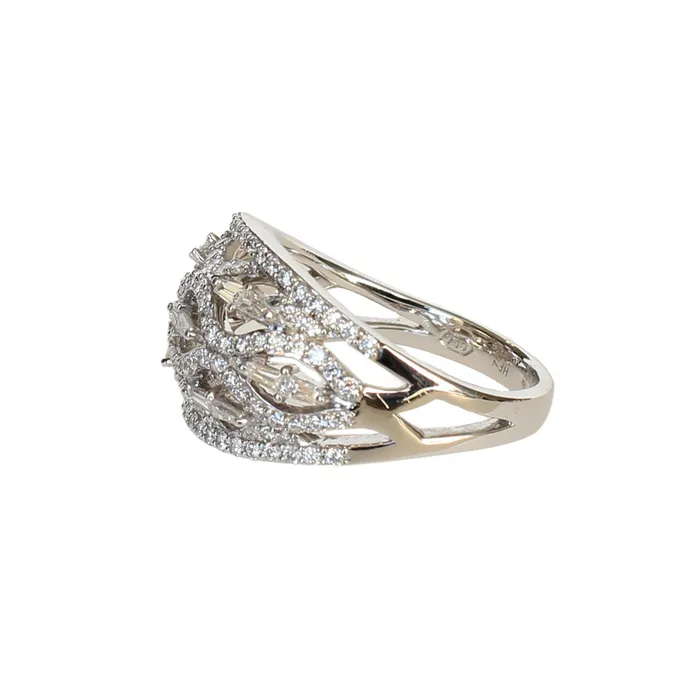 Korloff Rings Korloff White Gold Ring With Diamonds Size 55 Korloff Rings Korloff White Gold Ring With Diamonds Size 55