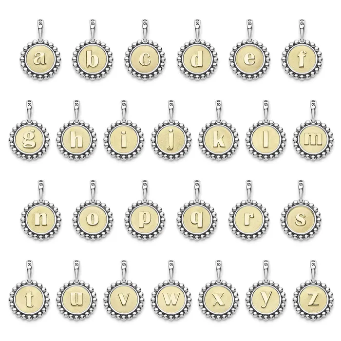 LAGOS Charm Necklaces Signature Caviar R Initial Charm LAGOS Charm Necklaces Signature Caviar R Initial Charm